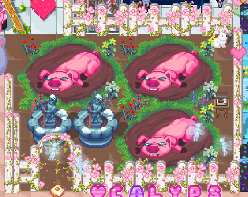 Bloom Fence White Animated